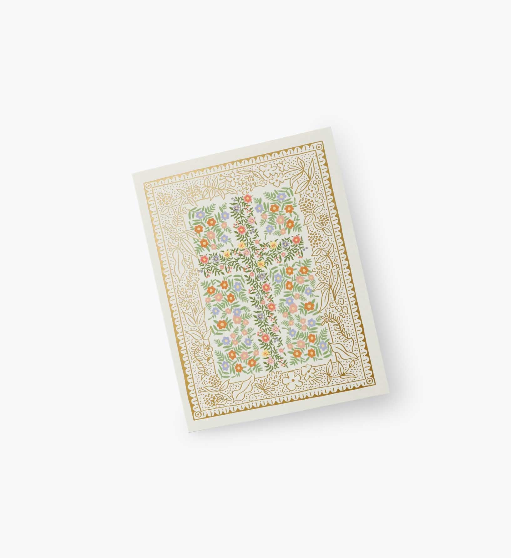 Rosette Cross Card